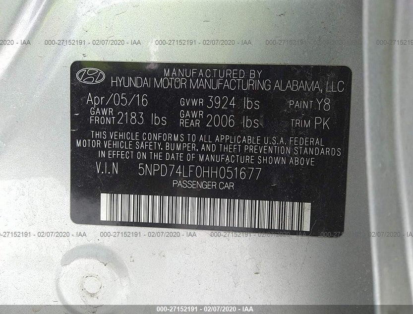 5NPD74LF0HH051677