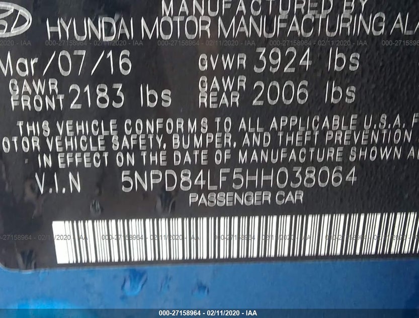 5NPD84LF5HH038064
