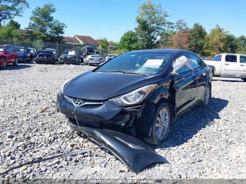 2016 Hyundai Elantra Se VIN: 5NPDH4AE3GH661322 Lot: 27171871