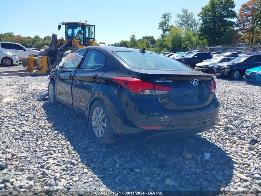 2016 Hyundai Elantra Se VIN: 5NPDH4AE3GH661322 Lot: 27171871