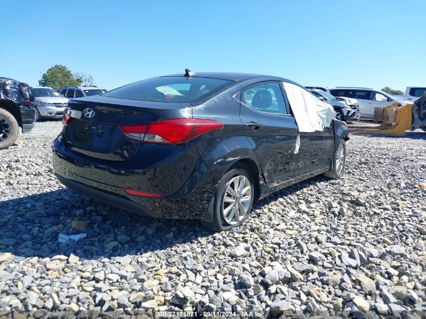 2016 Hyundai Elantra Se VIN: 5NPDH4AE3GH661322 Lot: 27171871