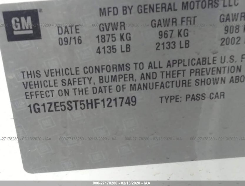 1G1ZE5ST5HF121749