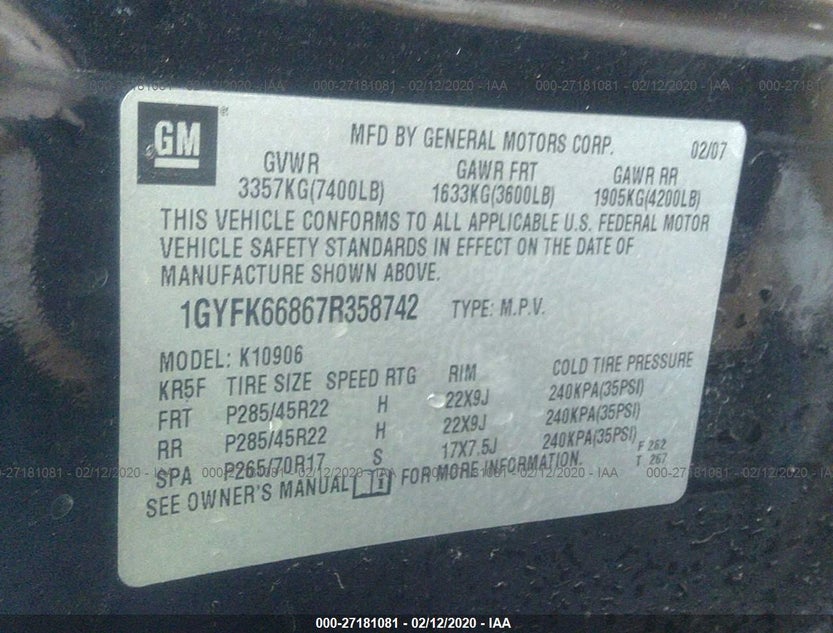 1GYFK66867R358742