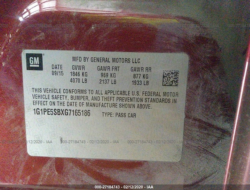 1G1PE5SBXG7165186