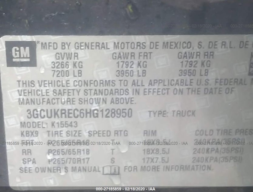 3GCUKREC6HG128950