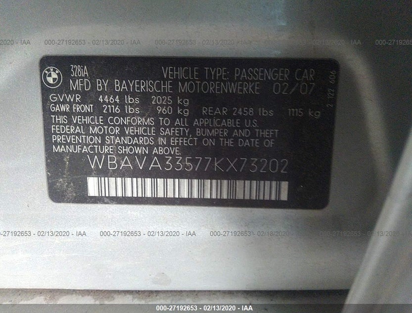 WBAVA33577KX73202