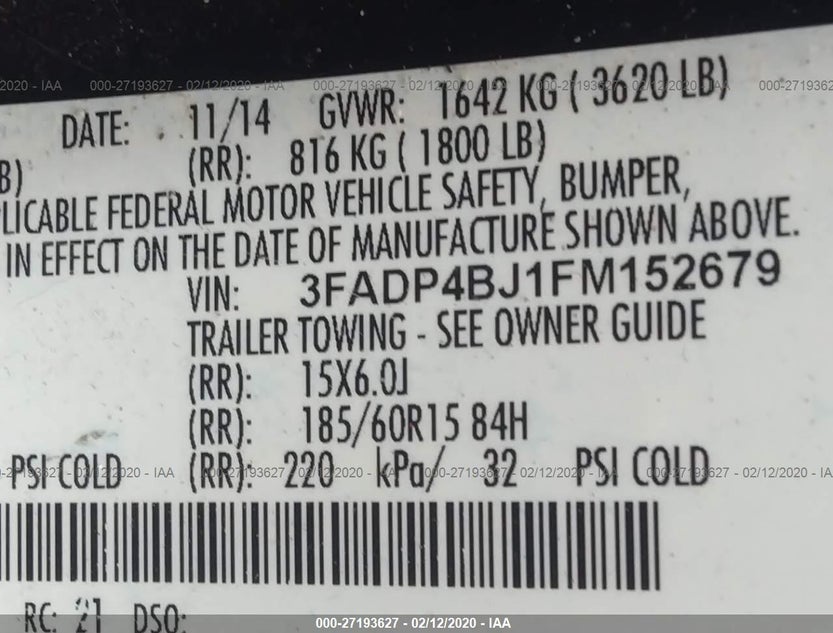 3FADP4BJ1FM152679