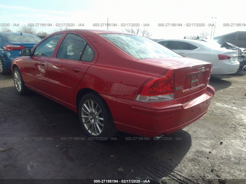 2007 Volvo S60 2.5T VIN: YV1RS592272608209 Lot: 27195194