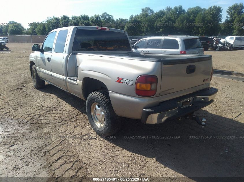 2001 GMC New Sierra K1500 VIN: 2GTEK19T311393078 Lot: 27195481