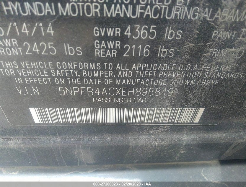 5NPEB4ACXEH896849