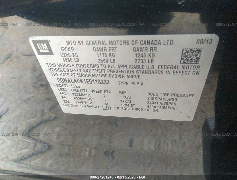 2GNALAEK1E6113232