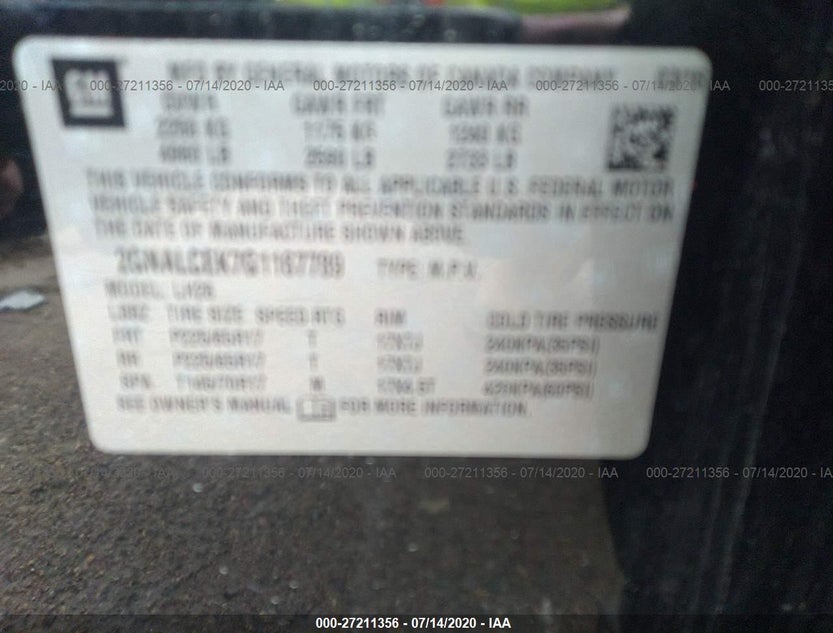 2GNALCEK7G1167789