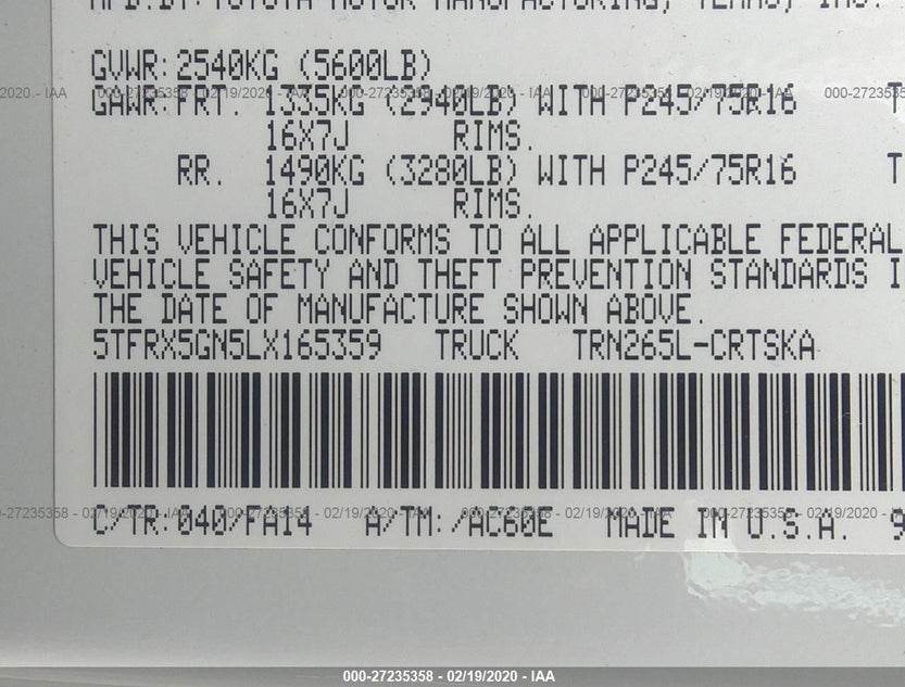 5TFRX5GN5LX165359