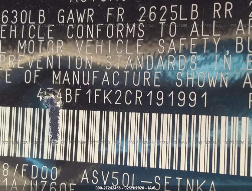4T4BF1FK2CR191991