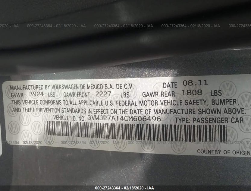 3VWJP7AT4CM606496