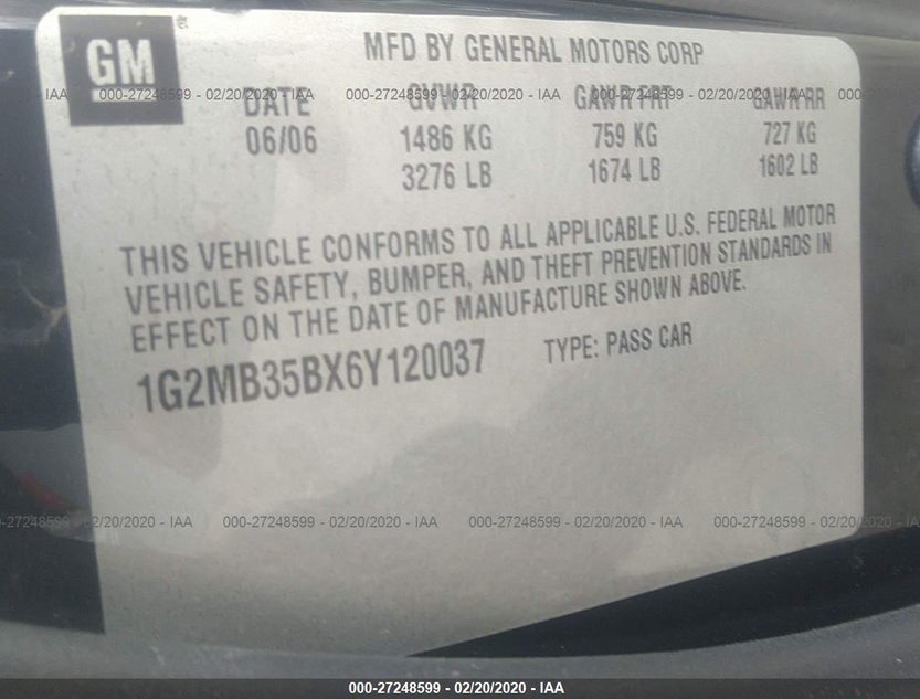1G2MB35BX6Y120037