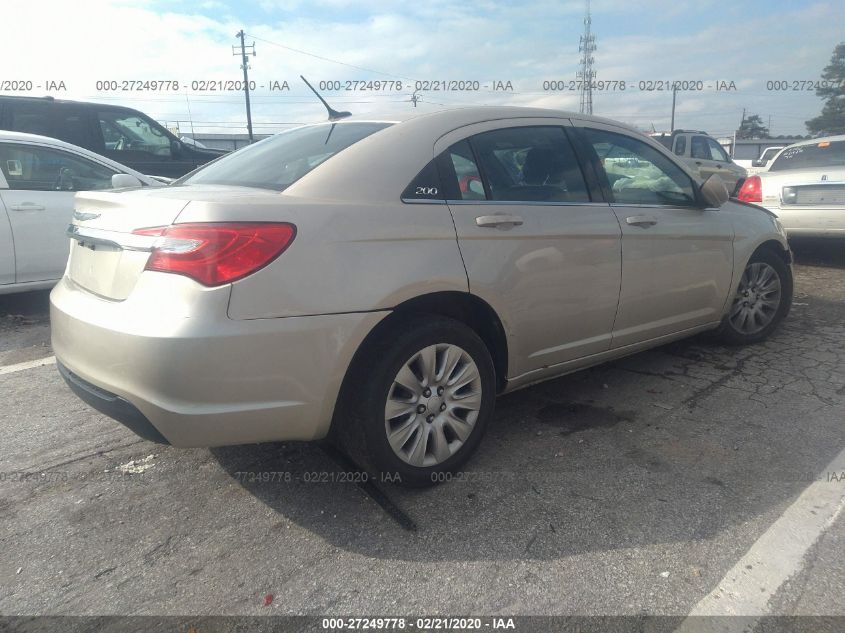 2014 Chrysler 200 Lx VIN: 1C3CCBAB2EN214048 Lot: 27249778