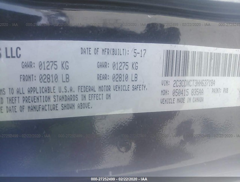 2C3CDXCT3HH637184