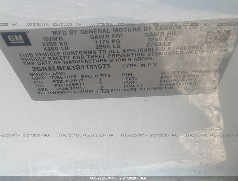 2GNALBEK1G1131073