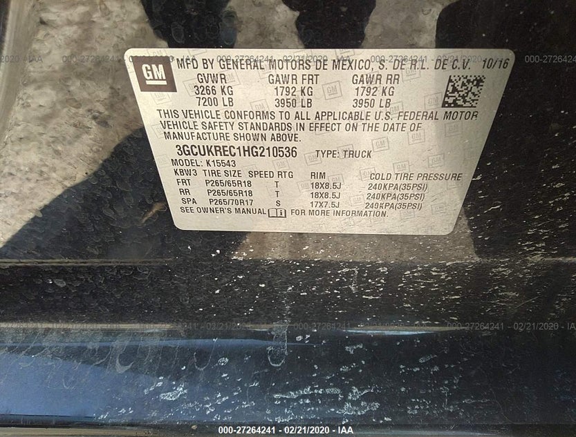 3GCUKREC1HG210536