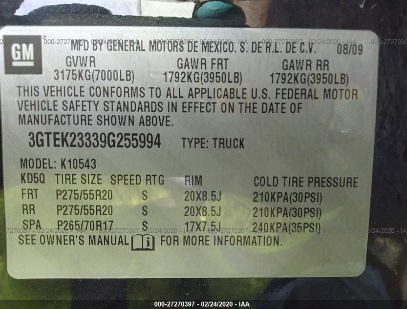 3GTEK23339G255994