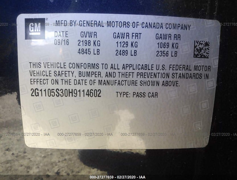 2G1105S30H9114602