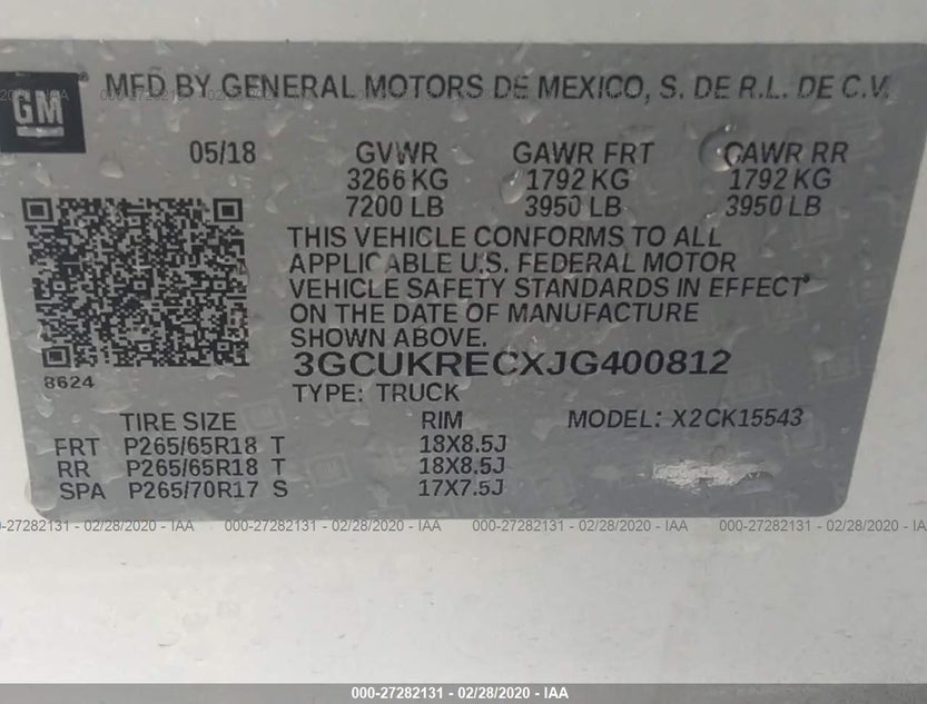 3GCUKRECXJG400812