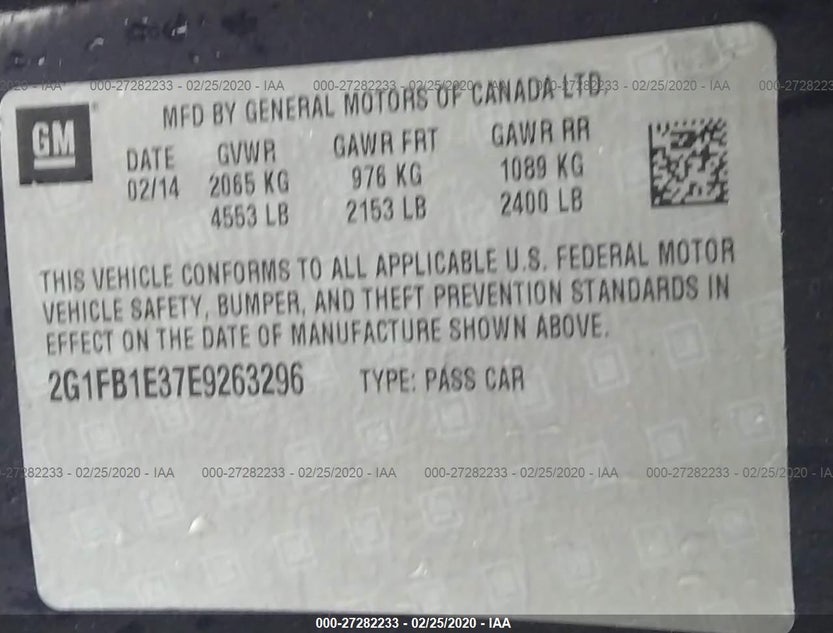2G1FB1E37E9263296