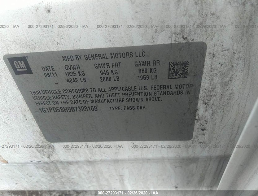 1G1PD5SH9B7303168