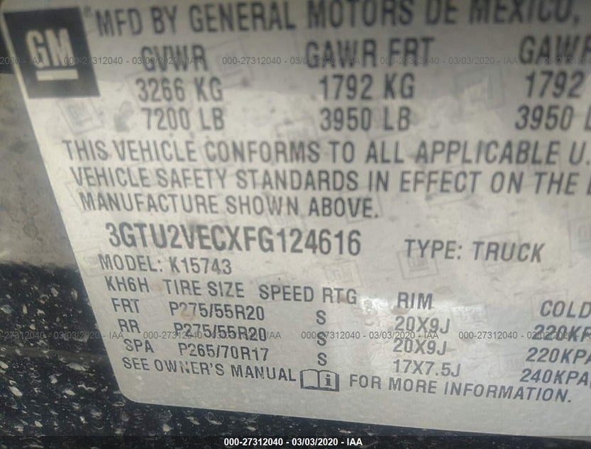 3GTU2VECXFG124616
