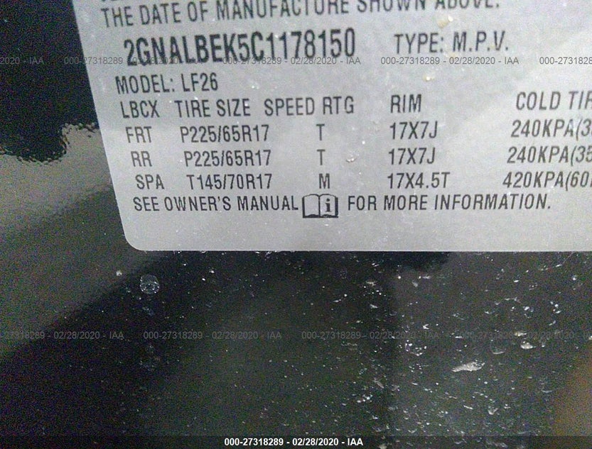 2GNALBEK5C1178150