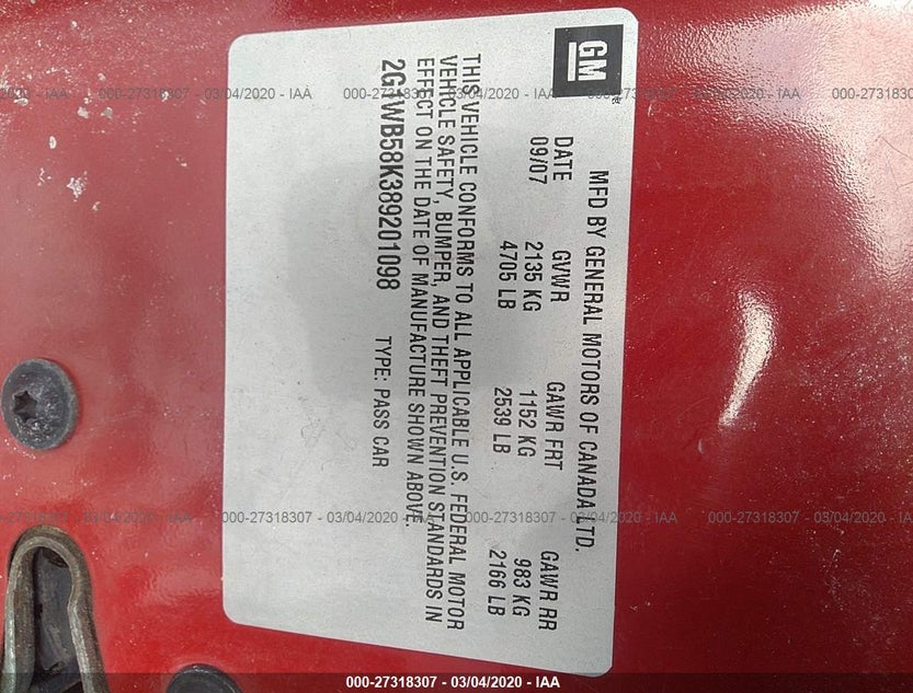 2G1WB58K389201098