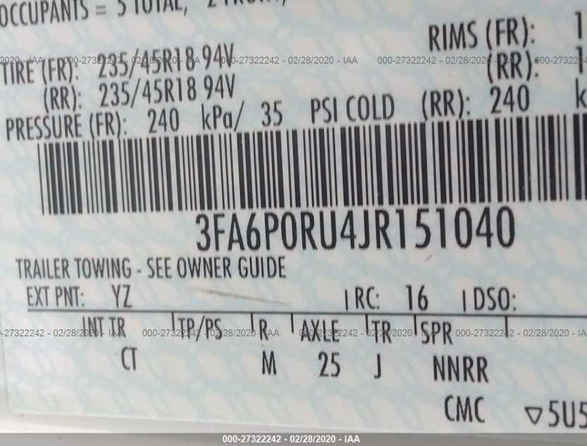 3FA6P0RU4JR151040