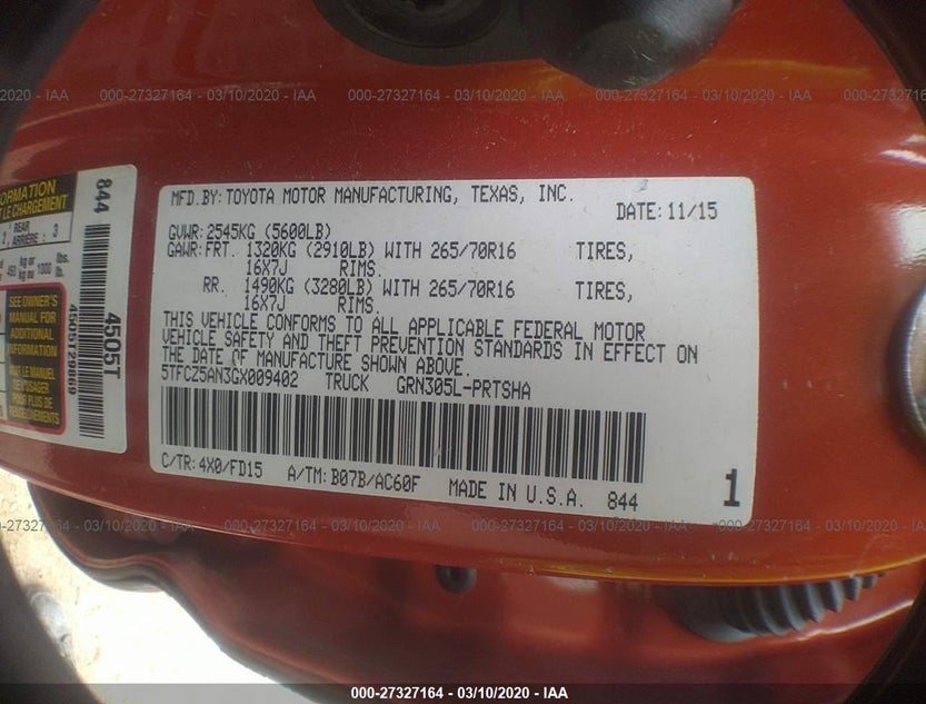 5TFCZ5AN3GX009402