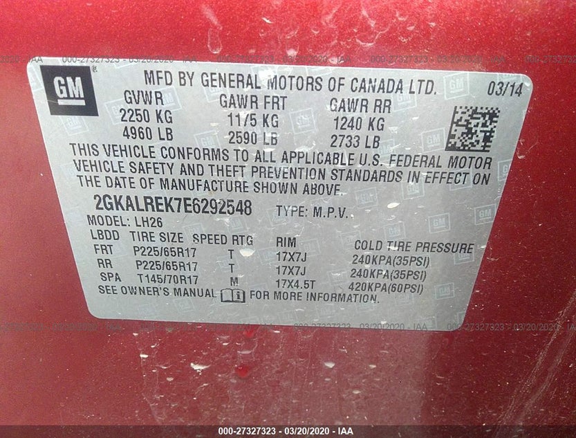 2GKALREK7E6292548
