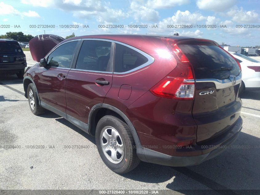 2015 Honda Cr-V Lx VIN: 2HKRM3H32FH528534 Lot: 27328400