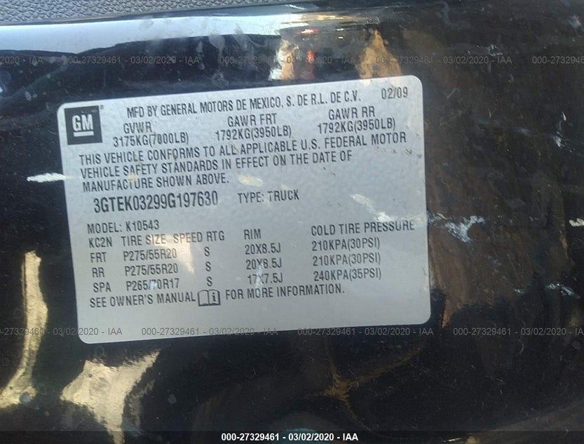 3GTEK03299G197630