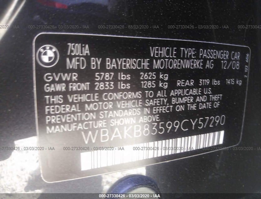 WBAKB83599CY57290