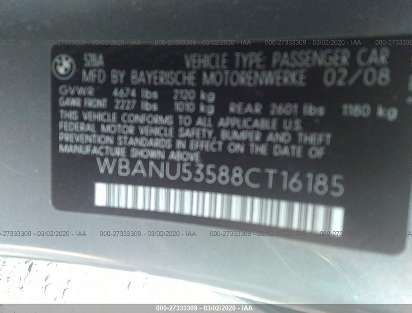 WBANU53588CT16185