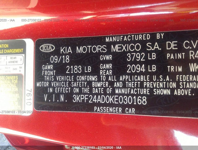 3KPF24AD0KE030168