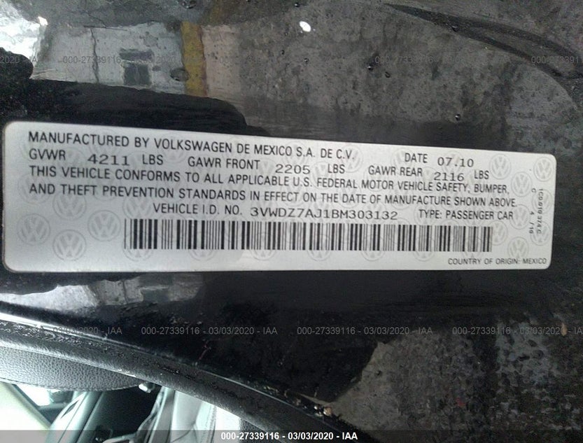 3VWDZ7AJ1BM303132