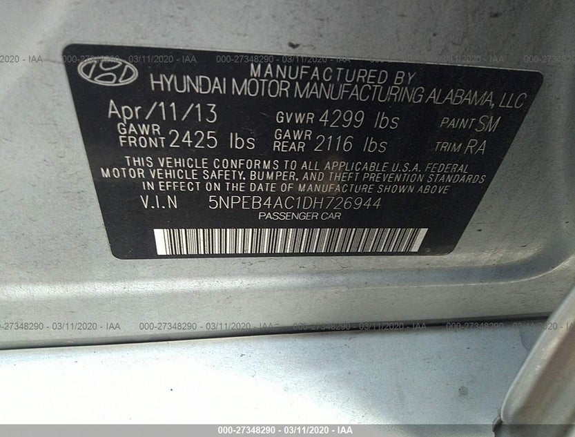 5NPEB4AC1DH726944