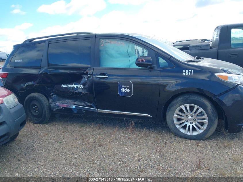 2016 Toyota Sienna Xle 8 Passenger VIN: 5TDYK3DC4GS744940 Lot: 27349513