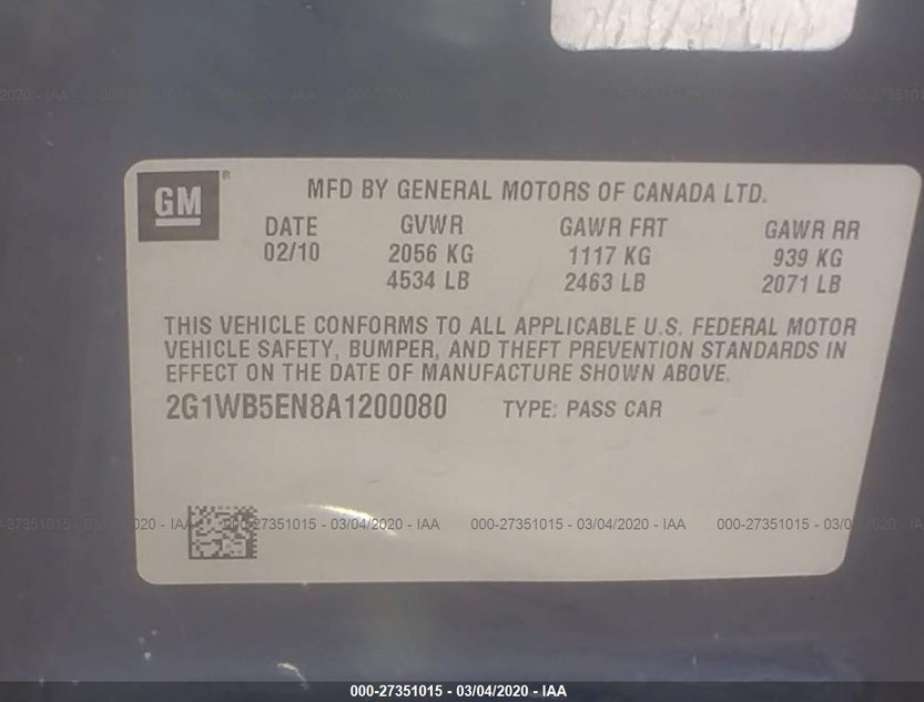 2G1WB5EN8A1200080