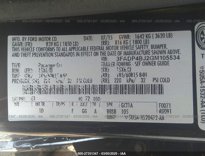 3FADP4BJ2GM105534