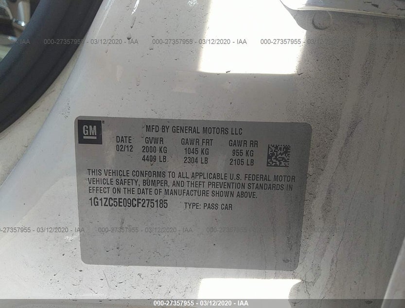 1G1ZC5E09CF275185