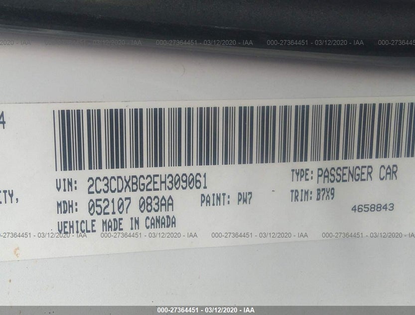 2C3CDXBG2EH309061