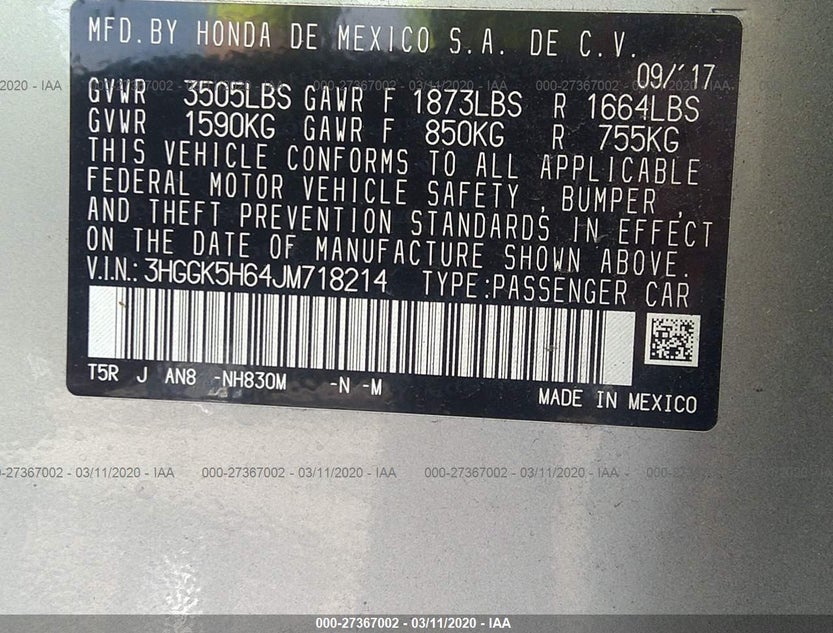 3HGGK5H64JM718214
