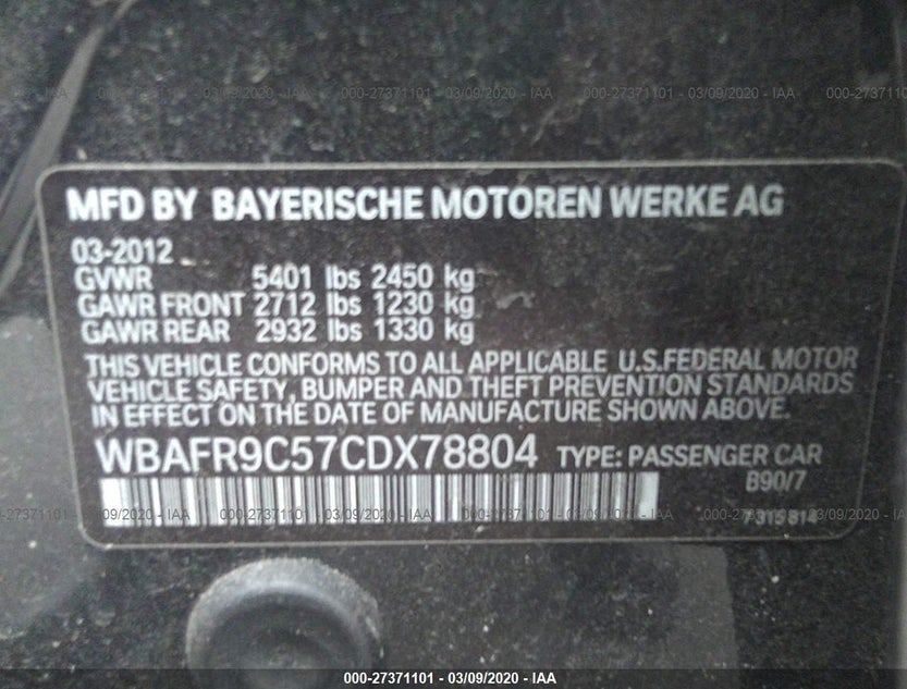 WBAFR9C57CDX78804