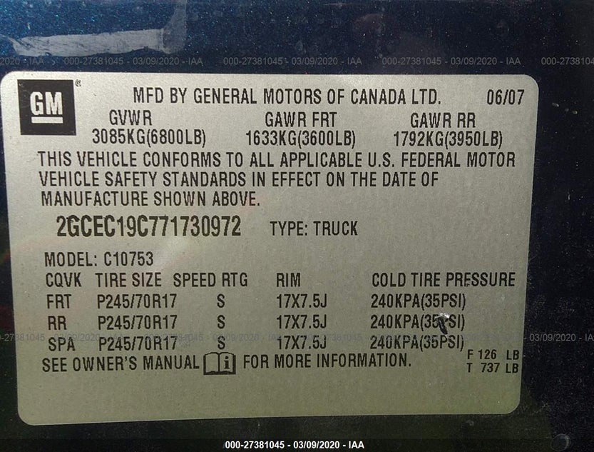 2GCEC19C771730972